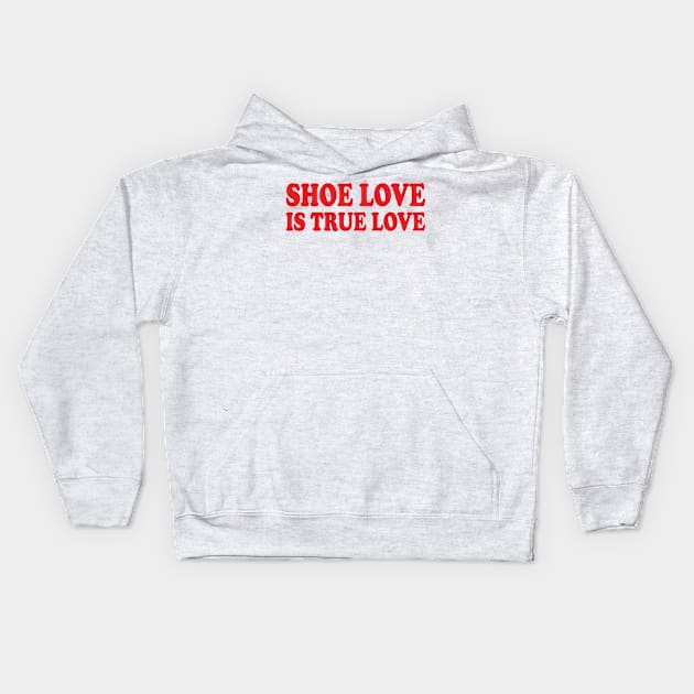 shoe love is true love Kids Hoodie by mdr design